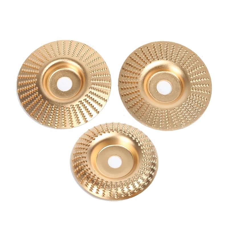 3Pcs High Carbon Steel Grinding Wheel Disc Wood Shaping Disc Carving Disc Set for Woodworking Grinding Wheel Shaping