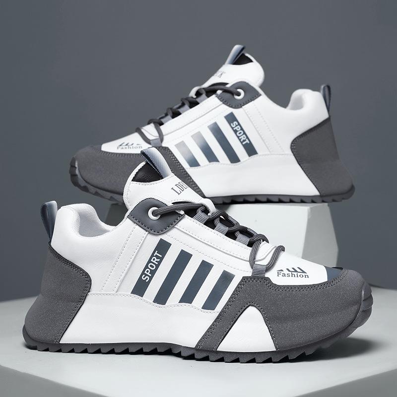 

Модные мужские кроссовки больших размеров Летний новый стиль Кроссовки на толстой подошве Модная платформа Беговые спортивные туфли для мужчин Модные повседневные кроссовки 39