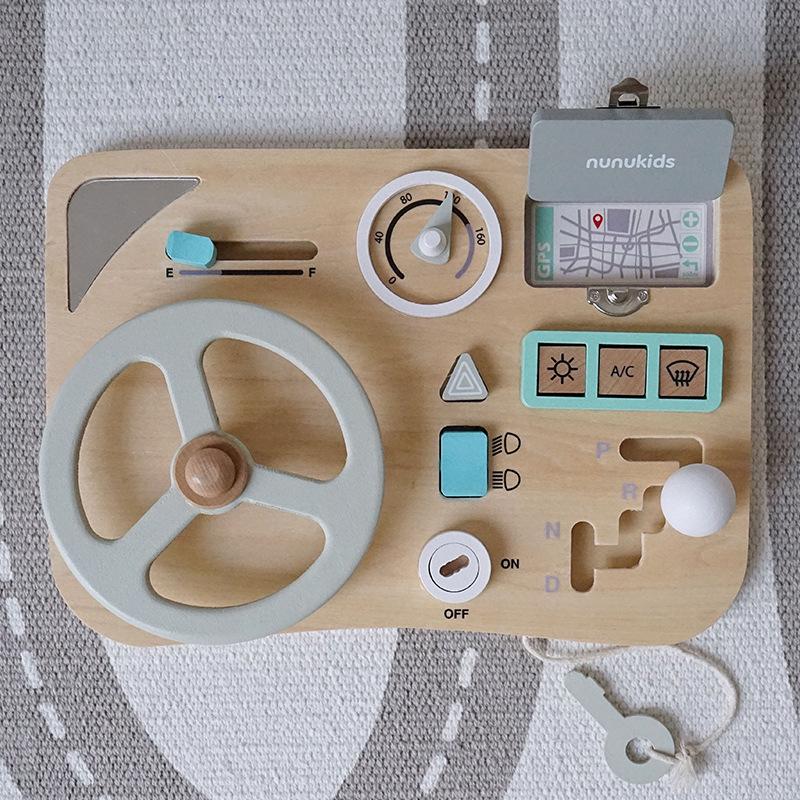 Holz Aktivitätstafel Zubehör: Pädagogisches DIY-Spielzeug für Kinder zur Förderung der Hand-Auge-Koordination und der Eltern-Kind-Interaktion