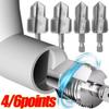 Drilling Tools Electric Drill Opener 4/6 Points Hexagonal Pipe Opener  Quick Thread Cutting