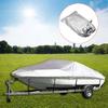 Boat Cover Yacht Outdoor Protection Waterproof Boat Cover Fabric Anti-smashing Tear Proof Silver Reflective 11-22FT