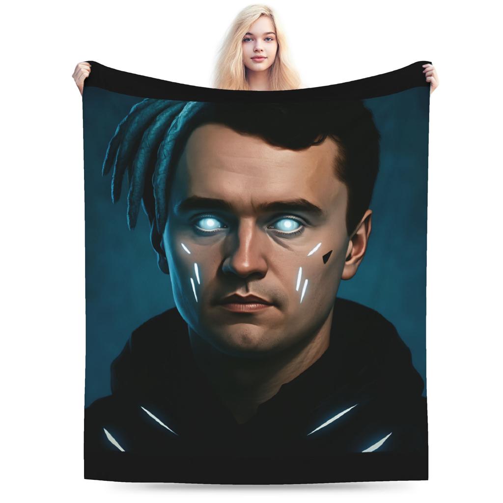 Charlie Kirk These Are So Unserious Flannel Blanket Adults Girls Cozy Throw Blanket Winter Living Room Bedspread Sofa Bed Cover