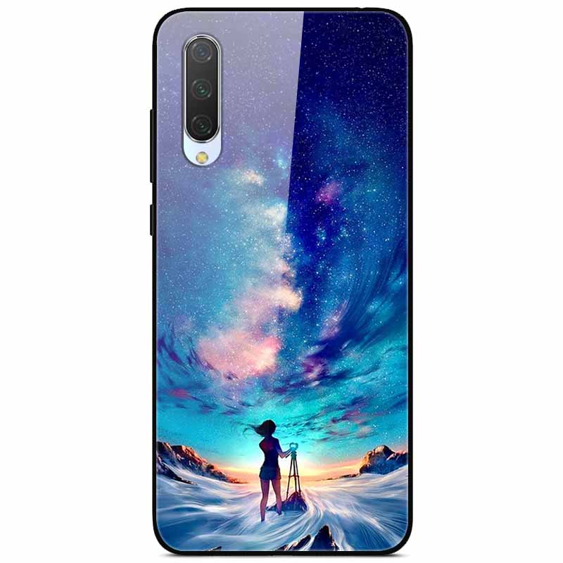 

For Xiaomi Mi A3 Cases 9SE 9Lite Fashion Tempered Glass Hard Back Covers for Xiaomi Mi 9 SE Phone Cases Bumper Fundas Coque MiA3 Xiaomi Mi A3