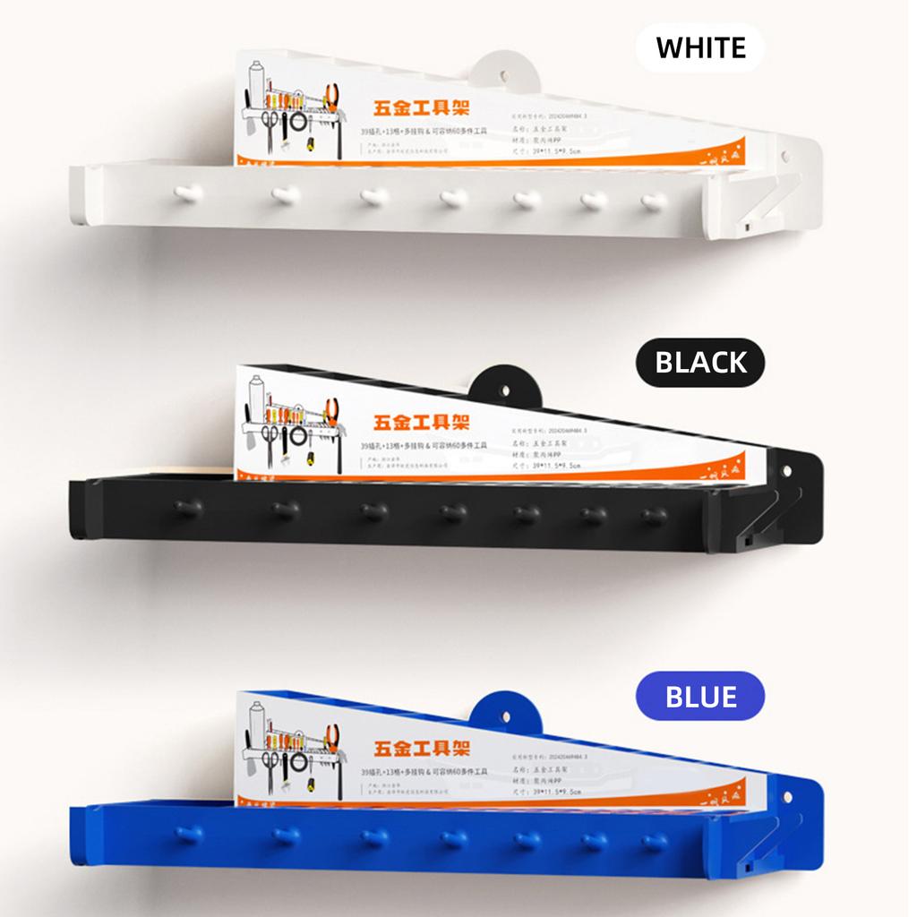 Screwdriver Rack Wall Mount Pliers Holder Hammer Rack Tool Storage Organizer Hardware Tool Display for Garage Workshop