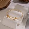 Yori Stainless Steel Knotted Sliding Bracelet for Women Non Tarnish Arrivals Fashion Gold Color Jewelry Accessories
