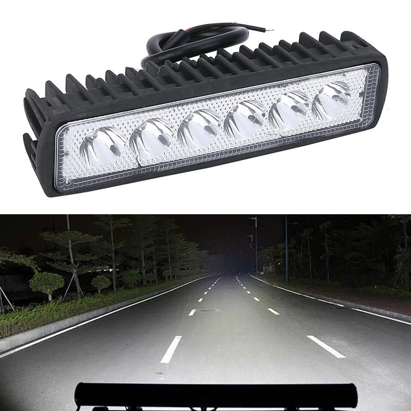 18W 6Inch Led Work Light Bar Flood Lamp Offroad Driving Fog 4Wd Ute Suv Truck