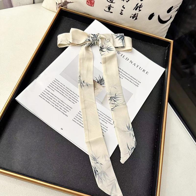 Women Casual Chinese Ink Painting Hair Band Headwear Scarves