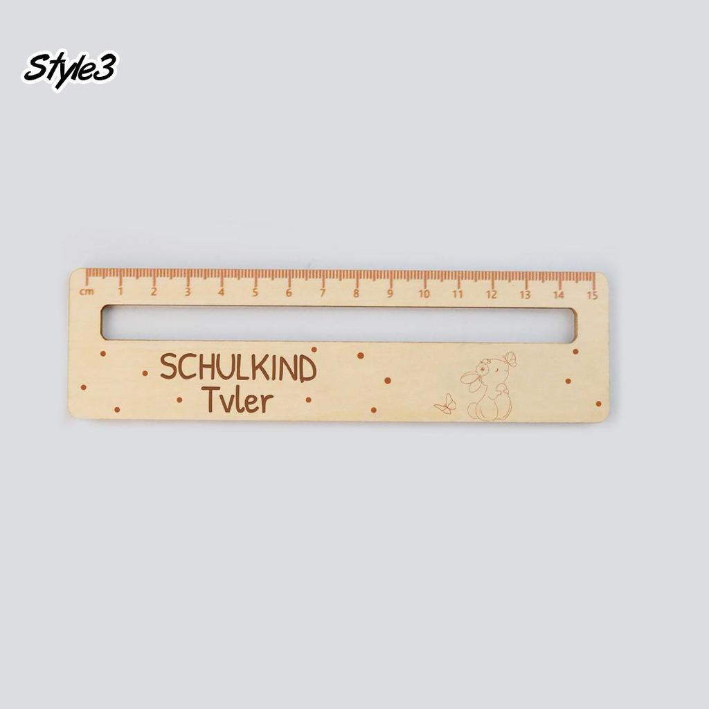Custom Cartoon Ruler With Name, Personalized Reading Aid Ruler For Daily Learning And Desk Decor,
