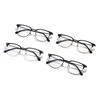 Exquisite Dual-Color Aluminum-Magnesium Frame Glasses with Titanium Anti-Blue Light Myopia Lenses (Model 5101)