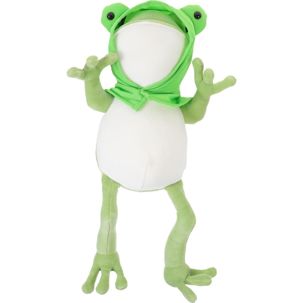 Vaguelly Cuddly Frog Plush Toy, Made with Fluffy and Cotton Materials, Soft and Cute Animal Doll, Perfect as a Sofa or Bed Cushion or Gift