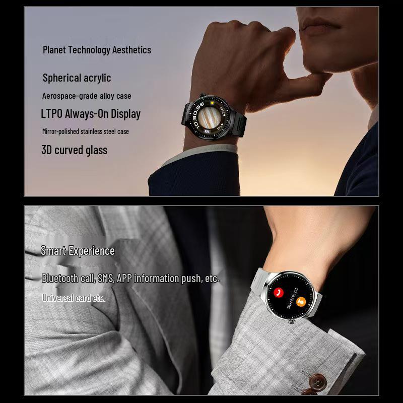 2025 Best-Selling Black Tech Multifunctional Waterproof Sports Watch with True Heart Rate Monitoring