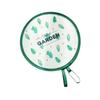 Mini Portable Folding Fan Portable Cartoon Pocket Cloth Gift Round Fan Creative Silk Fan Embroidery Foldable Fans Flower M8E2