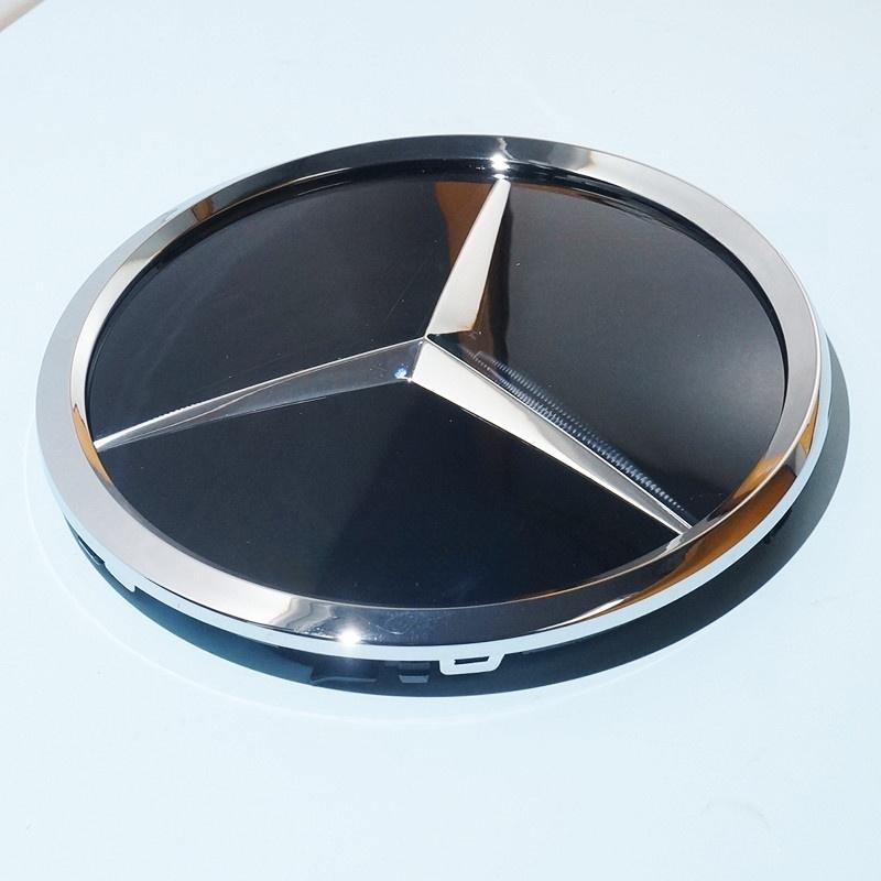 Logo Mercedes Benz W205 W212 W213 W204 W253 ML W166 CLA C117 A W176 W177 C W204 E GLK X204 GLA GLC GLE Emblema 3D Emblema Frontală