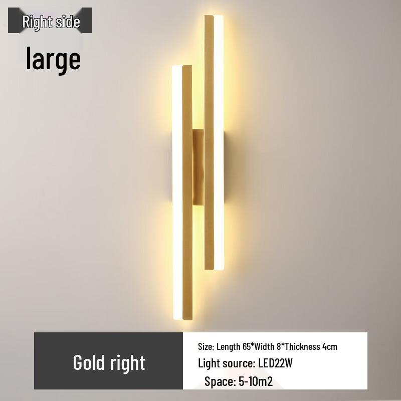 Nordycka Minimalistyczna Czarna Lampa Ścienna