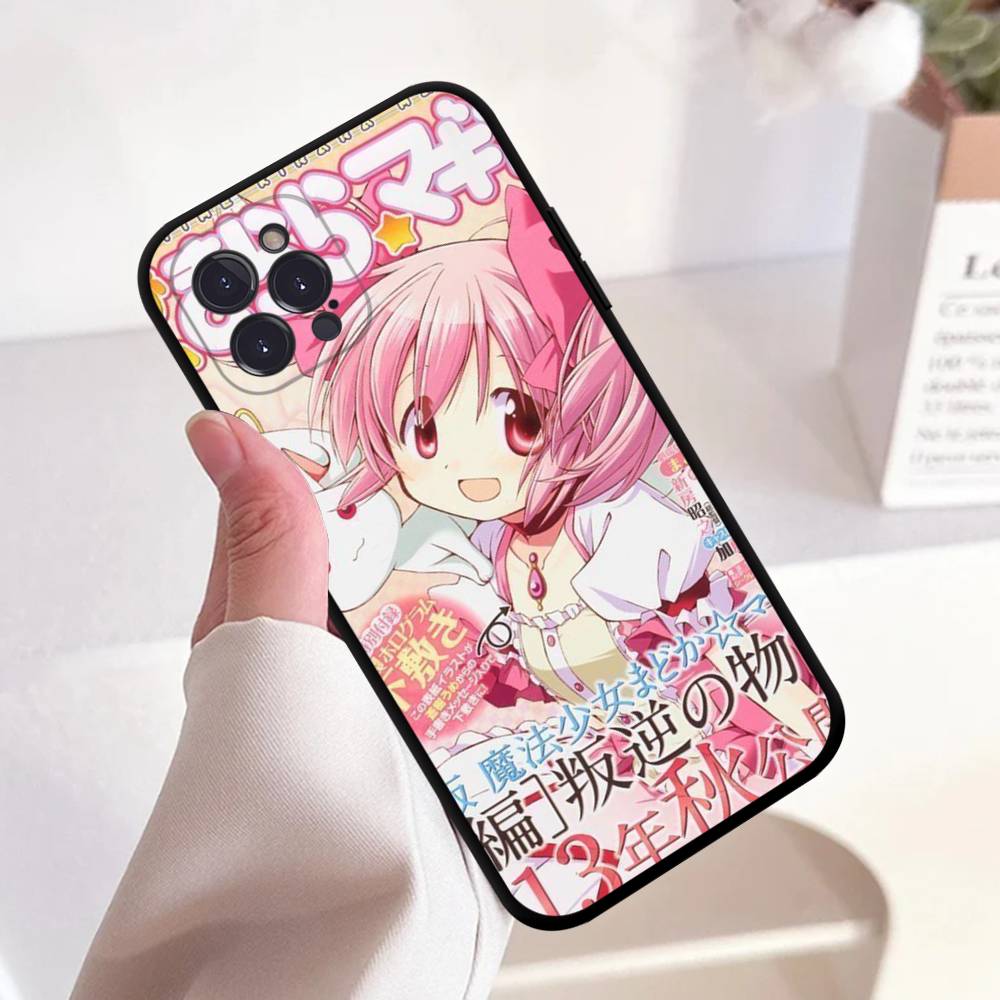 Popular Anime Girl Anime Black Soft Silicone Phone Case For Iphone17 Air 16 15 14 13 12 11 Mini Pro Max Plus