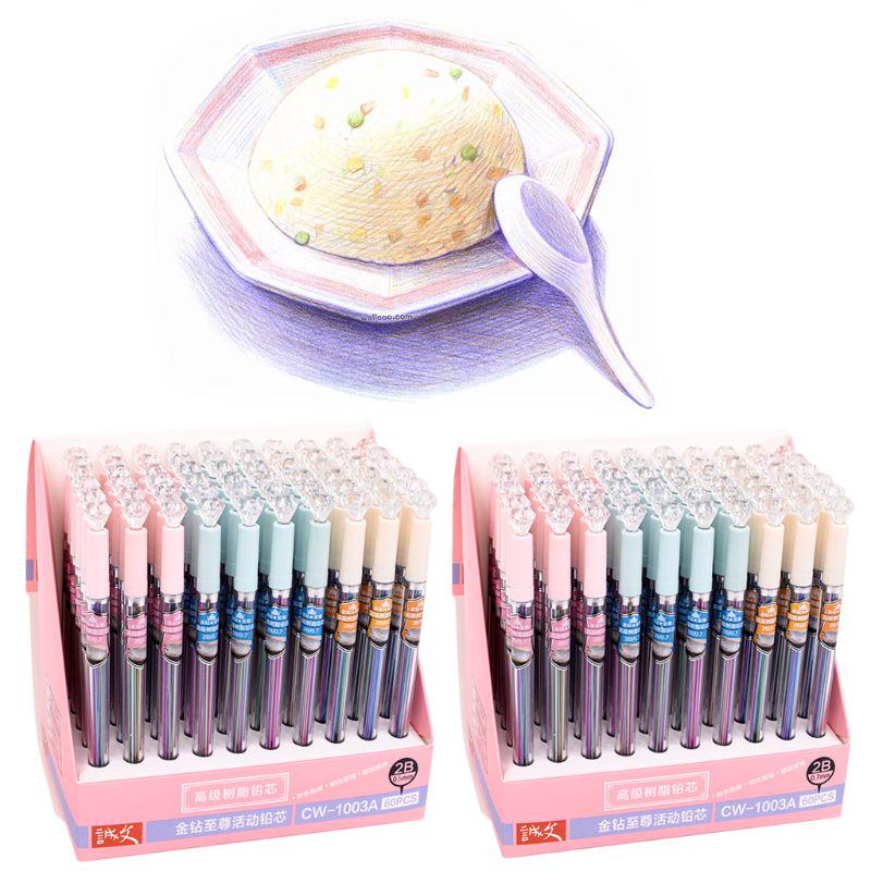 Cheap 0.5mm/0.7mm Mechanical Pencil Lead Art Sketch Drawing Color