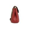 New COACH Convertible Coated Canvas With Pebbled Leather Backpack Small Size Women's Brown & Red C5678-IMRVQ