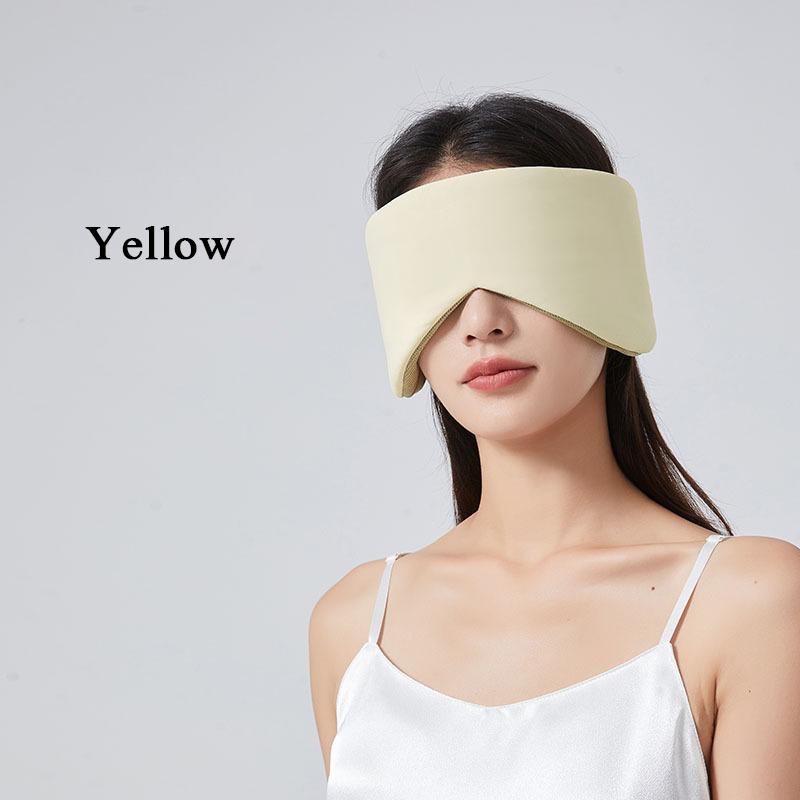 

Теплая и прохладная космическая капсульная маска для глаз для сна, специальные маски для глаз для офиса и путешествий, полный пакет шумоподавляющих масок для глаз жёлтый