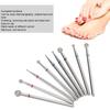 9pcs Nail Drill Bits Emery Nail Polishing Grinding Sanding Head Manicure Milling Cutter Bit