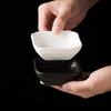 Japanese-Style Ceramic Dipping Saucer, Round Taste Saucer, Household Cold Dish Saucer, Vinegar Saucer, Barbecue Saucer, Square Snack Saucer