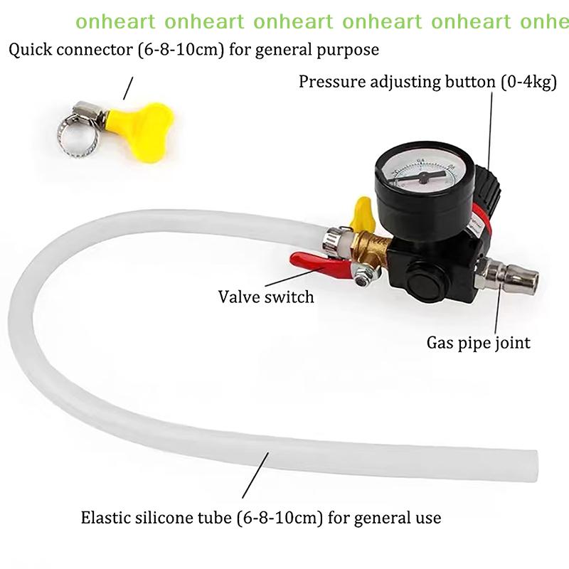 [C]Auto Coolant Water Tank Leakage Detector Universal Pressure Tester Gauge Car Cooling System Tester Radiator Durable
