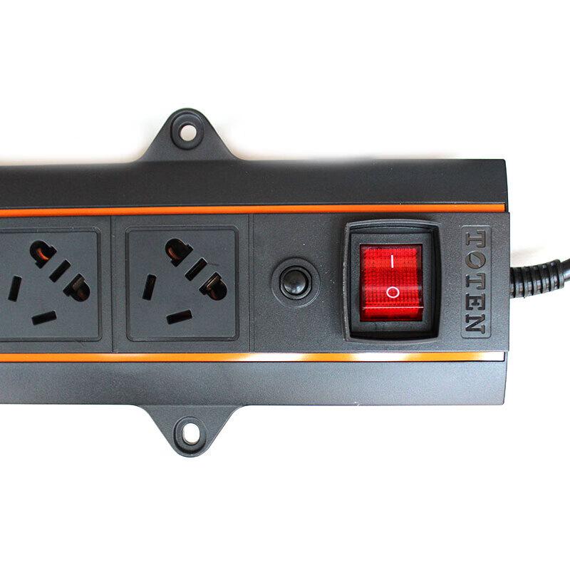 TOTEN 8-Outlet 10A PDU Rack Power Strip