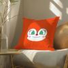 Classic Anime Anpanman-Cartoon Pillow Case Double-Sided Plush Sofa Cushion Covers Organic Breathable Invisible Zipper