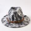New European and American style letter printing fashion top hat men's and women's fashion jazz hat sunscreen sun hat