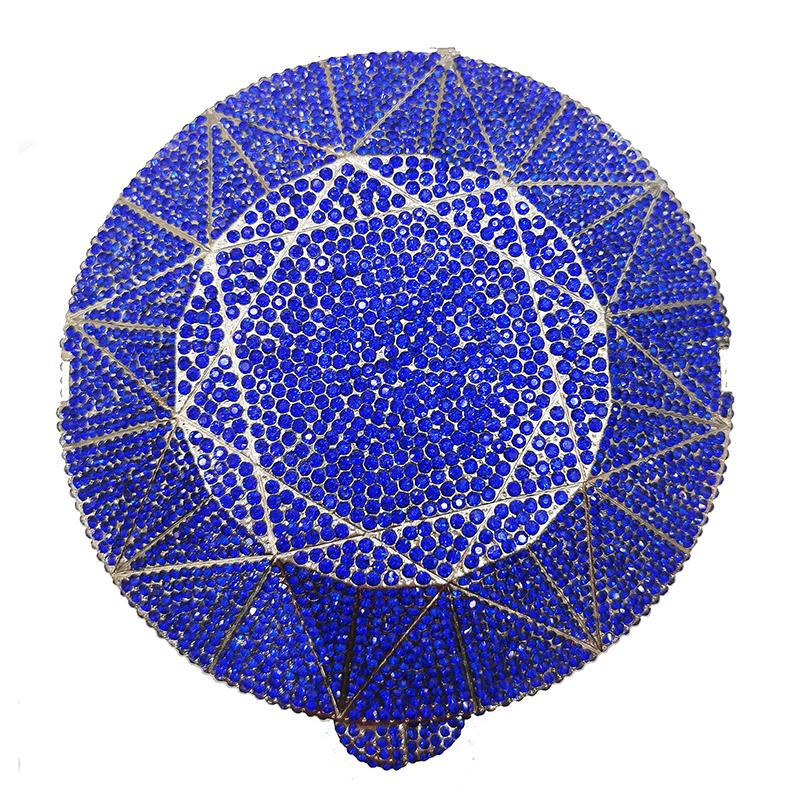 

Evening Purse Bags Diamond Clutches Crystal Women’s Rhinestone Prom Dinner Clutches Female Party Bag Purses Blue/White Handbags 15cmX9cmX9cm синий