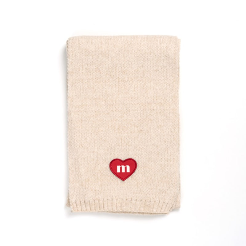 Macni LOVE M KNIT MUFFLER IVORY