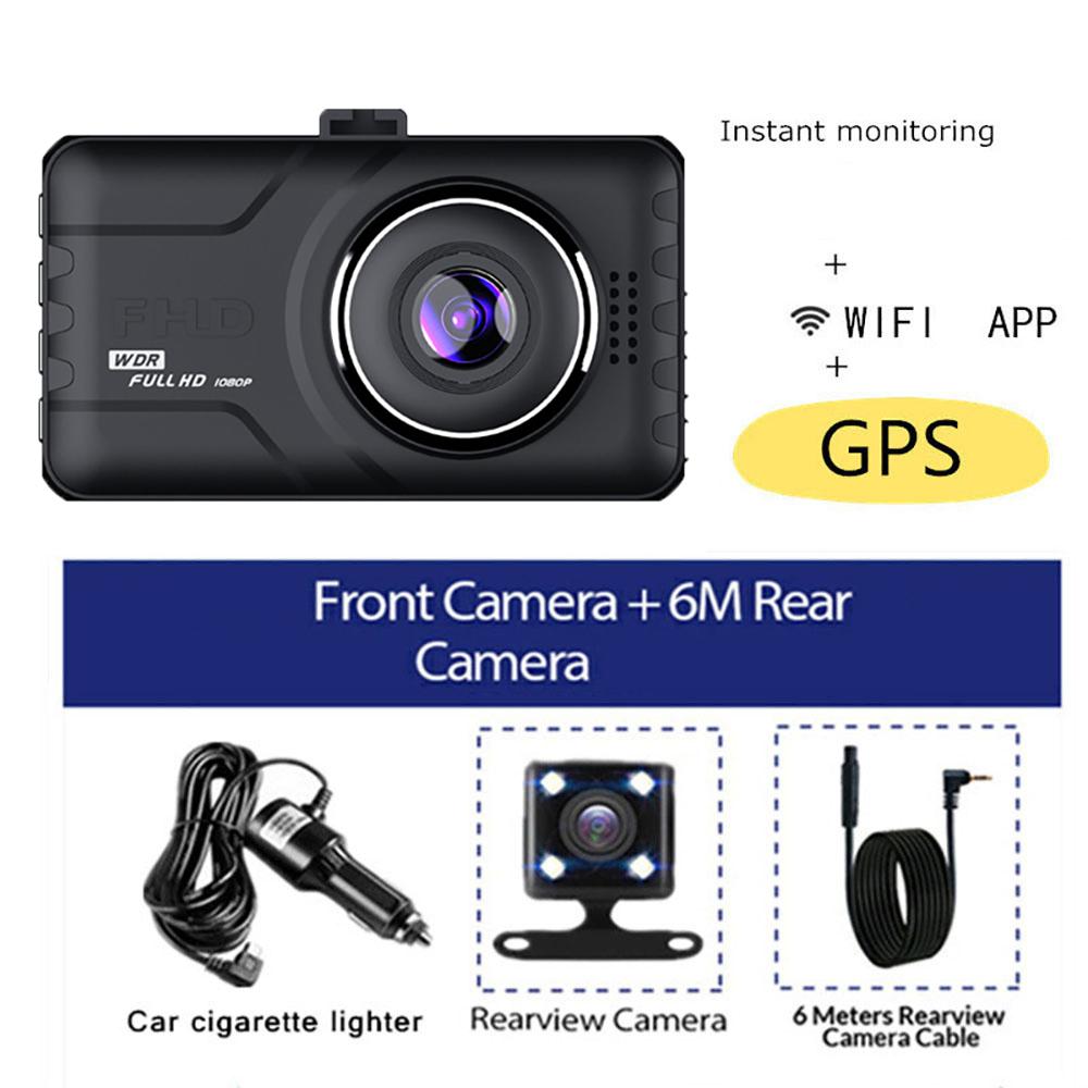 Car DVR WiFi GPS 1080P Full HD Dash Cam Rear View Vehicle Car Camera Drive Video Recorder Black Box Auto Dashcam Car Accessories