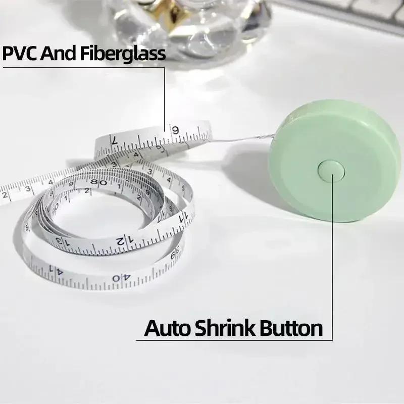 Retractable Soft Tape Measure Double-sided Measurement Ruler Portable Body Flexible Ruler for Weight Loss Medical Measurement