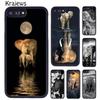 Krajews Baby Elephant Moon Phone Case Cover For iPhone 17 Air 16 15 14 Plus 11 12 13 Pro Max Coque