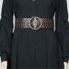 Pin Buckle Waist Belt with Rivet Adjustable Waist Belt for Women Jean Skirt Coat