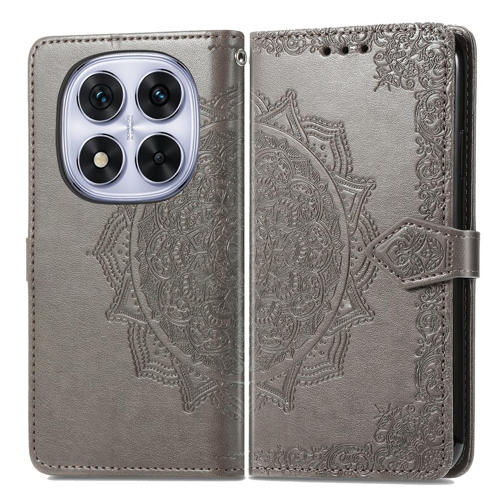 For Xiaomi Poco M8 Pro 5G/Redmi Note 15 Pro+ 5G (Global) Case Wallet Mandala Flower Leather Phone Cover Stand View