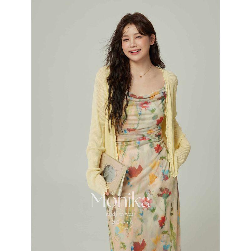 

Plus Size Women s Lazy Knitting Wooden Ear Sun-Proof Shirt Yellow XL