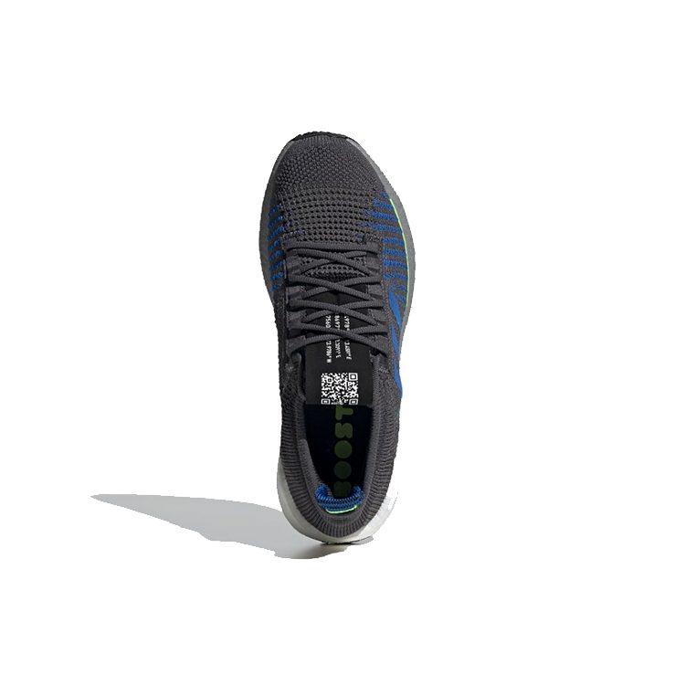 adidas PulseBOOST Fabric Breathable Low Top Running Shoes Men's Gray EG0970