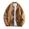 Spring Autumn Cardigan Men Knitted Sweater Outerwear Youthful Vitality Solid Color Single Breasted Casual Knit Sweatercoat