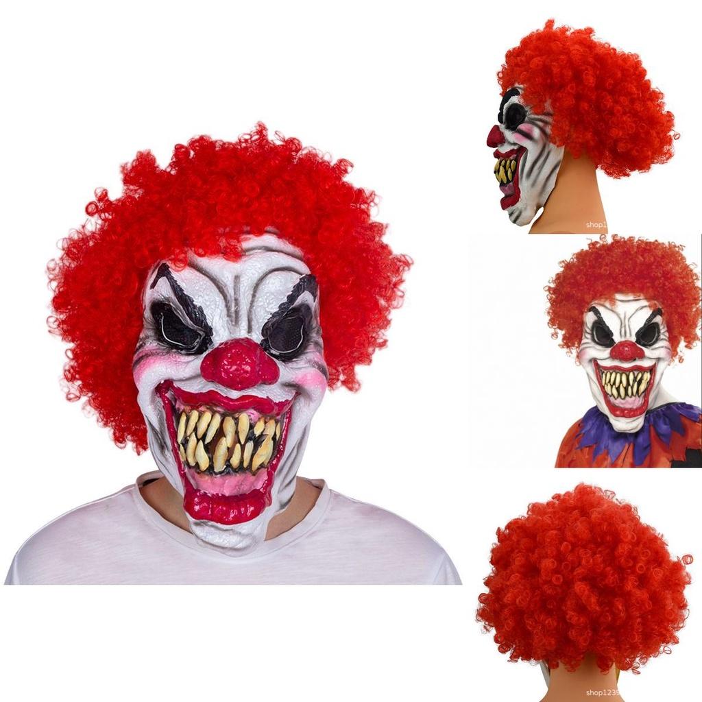 Realistic Funny Clown Latex Mask For Halloween Christmas Party Horror Role Play