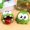 1 Stück Kawaii Seilschneider Große Augen Frosch Puppe Spielzeug Plüschtier Quetsch Geräusch PVC Grüne Bohne Frosch Kinderspielzeug Weihnachtsgeschenk