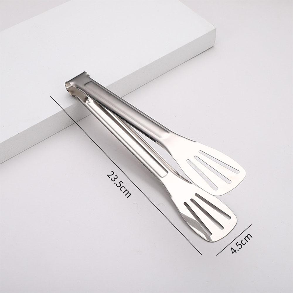 

Stainless Steel Anti-Slip Food Clamp Kitchen Utensils Buffet Cooking Tool Bread Clip Accessories for Desserts Salads Barbecue