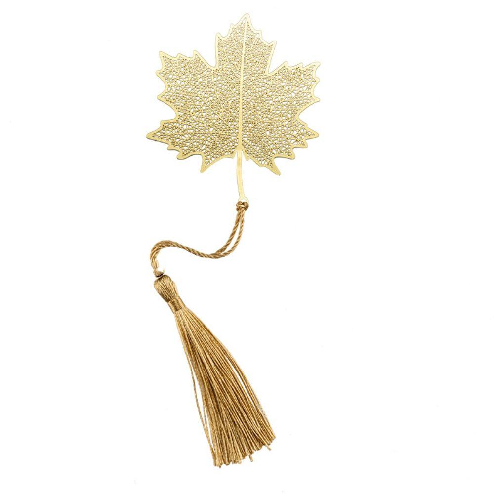 Tassels Metal Bookmark Lotus Flower Book Clip Hollowed Out Bookmark  School Office Supplies