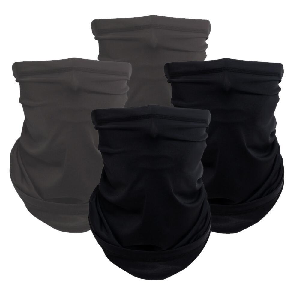 UPF40+ Ice Silk Sun Protection Neck Gaiter Cooling Sweat-Wicking Breathable 4-Way Stretch Outdoor Scarf for Adults OEM/ODM