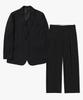 Suare Linen-Like Setup Suit Black