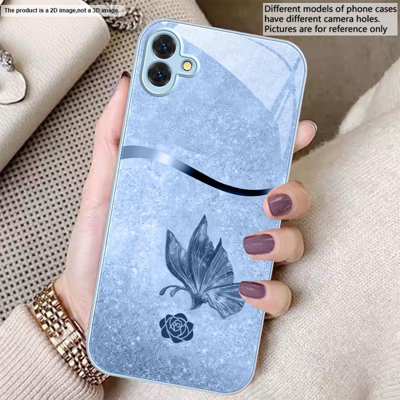 Full of Eastern Elegance For Samsung A01 02 A03 Core 04 05 06 10 12 A13 14 5G 15 16 M02 12 Note 8 9 10 20 Glass Ultra Phone Case