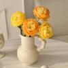 Artificial Silk Rose Flowers Elegant Peony Fake Flowers Plants Persian Ranunculus Bouquet Asian Buttercup Home Wedding Decor