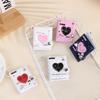 Mini Cute Heart Photocard Album 32 Pockets Portable Clear Kpop Card Holder for Idol Collectibles Travel Souvenir Gift