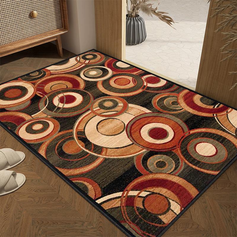 

Вхідний килимок зі смугастим сітчастим візерунком, повністю килимове фойє, потовщений і простий у догляді 80 * 120cm