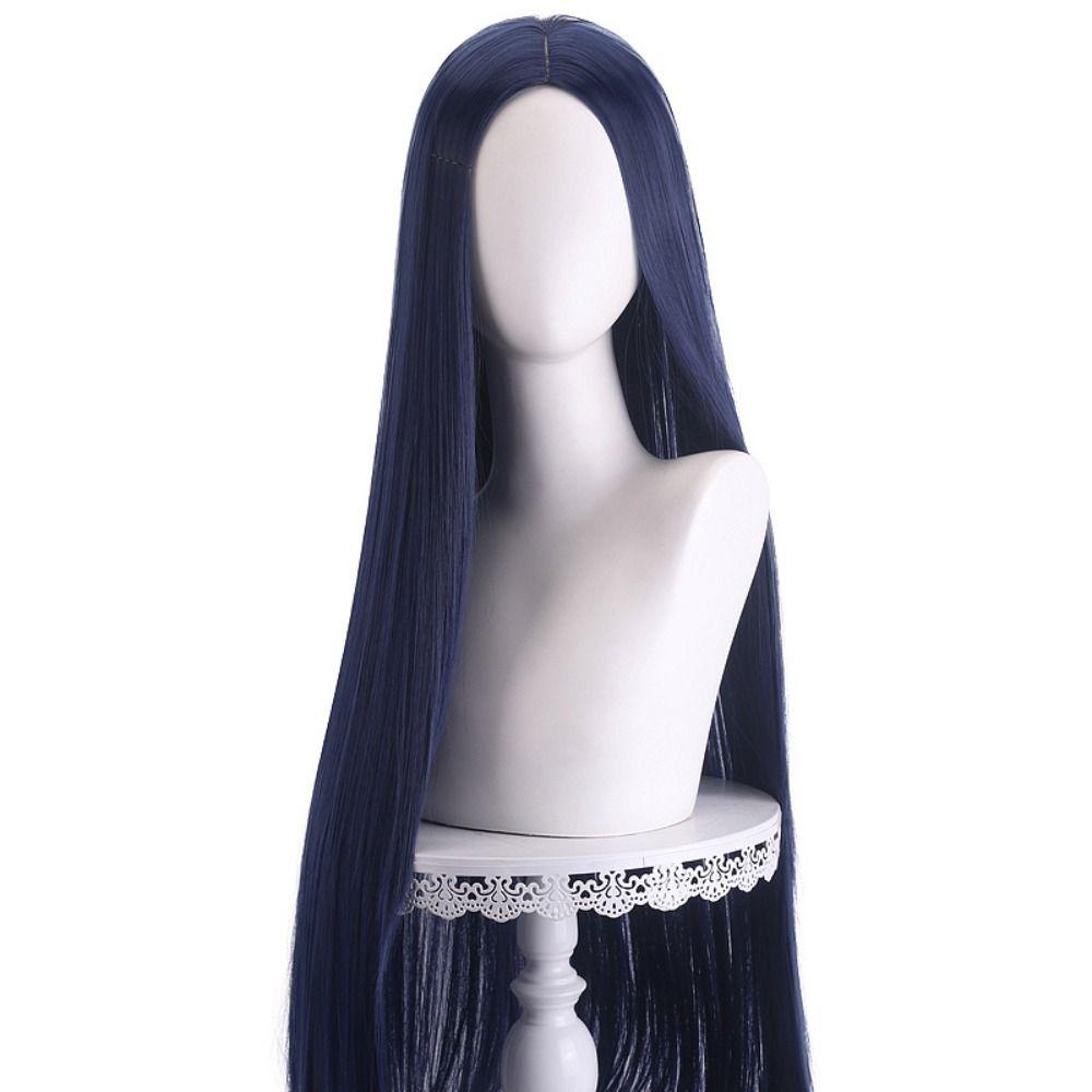 100cm Long Straight Cosplay Wig Central Split Straight Hairpiece Anime Cosplay Wigs Halloween