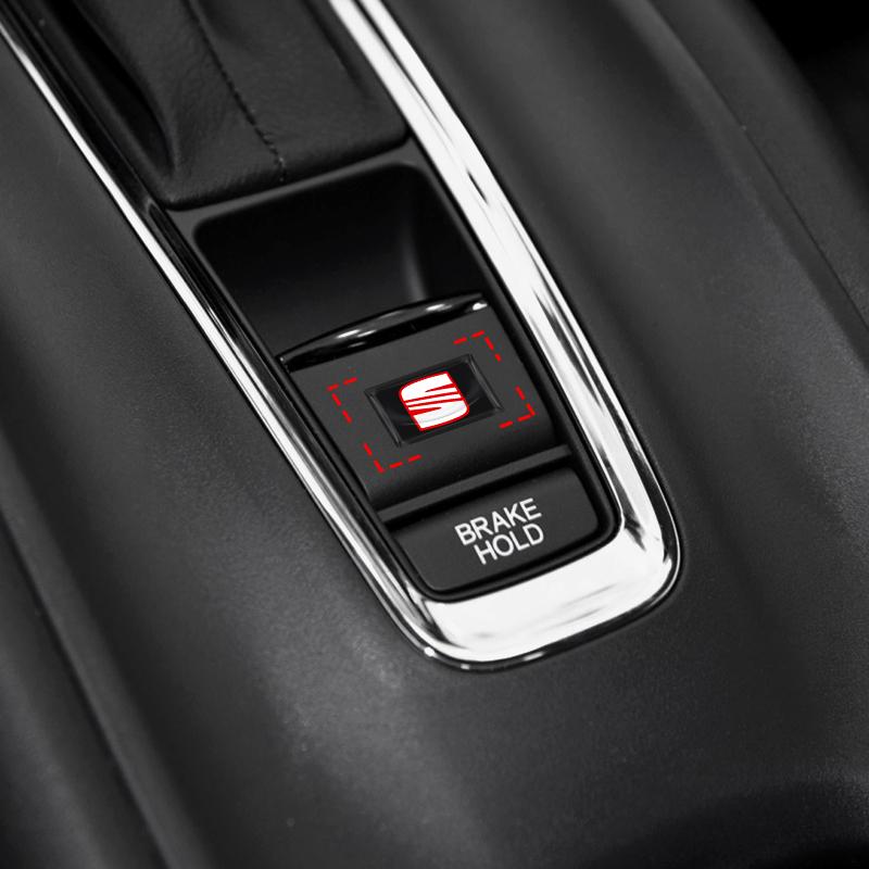 2/5/10Pcs Carbon Fiber Steering Wheel Car Logo Emblem 3D Stickers For Seat Leon FR Altea Ibiza Toledo Cordoba Alhambra Arona Ateca Exeo